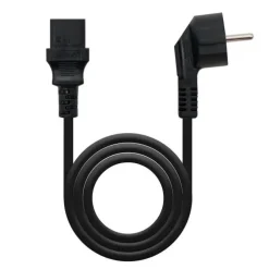 NANOCABLE CABLE DE ALIMENTACION CPU - SHUCKO CEE7 MACHO A C-13 HEMBRA 10M - COLOR NEGRO