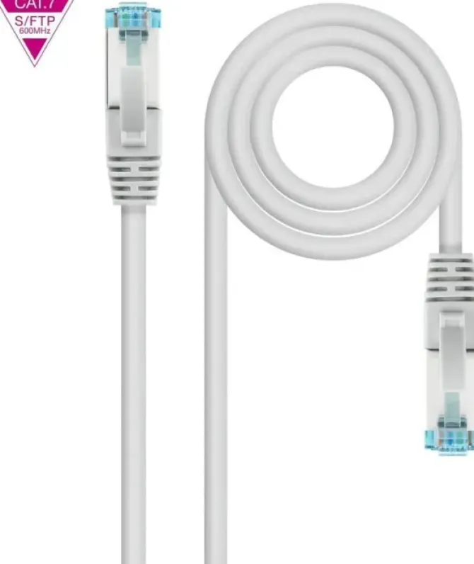 NANOCABLE CABLE DE RED LATIGUILLO CAT.7 600MHZ LSZH SFTP PIMF AWG26 10M