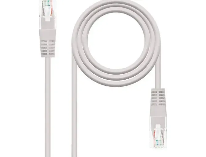 NANOCABLE CABLE DE RED LATIGUILLO RJ45 CAT.6 UTP AWG24 2M - COLOR GRIS