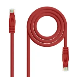 NANOCABLE CABLE DE RED LATIGUILLO RJ45 LSZH CAT.6A UTP AWG24 0.50M - COLOR ROJO