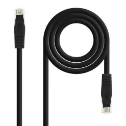 NANOCABLE CABLE DE RED LATIGUILLO RJ45 LSZH CAT.6A UTP AWG24 3M - COLOR NEGRO