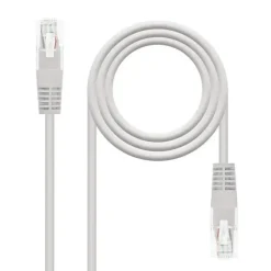 NANOCABLE CABLE DE RED LATIGUILLO RJ45 CAT.6 UTP AWG24 - 1.5M - COLOR GRIS