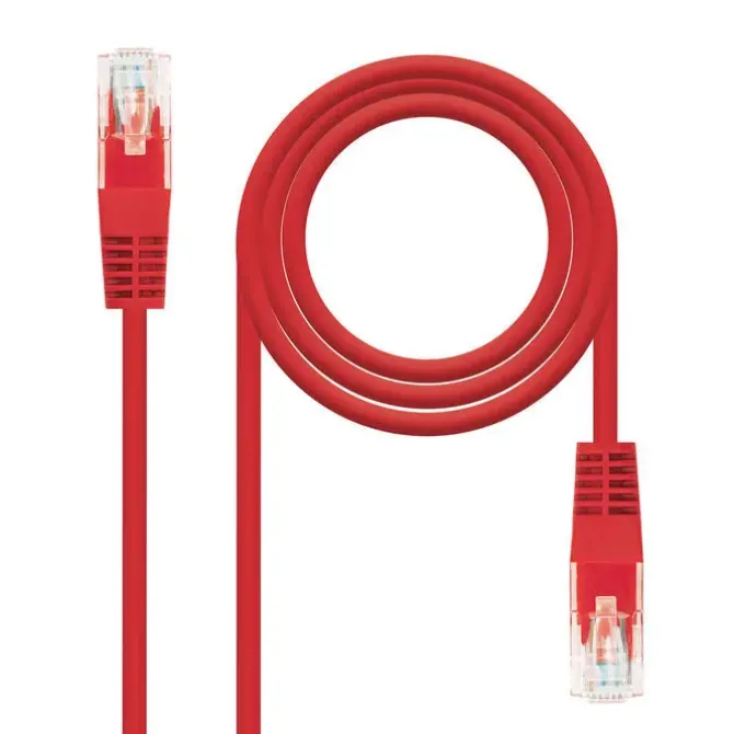 NANOCABLE CABLE DE RED LATIGUILLO RJ45 CAT.6 UTP AWG24 0.50M - COLOR ROJO