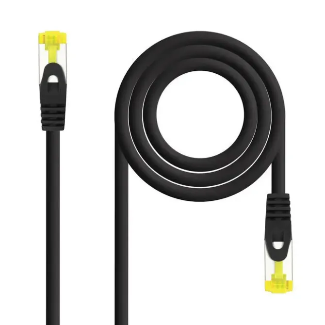 NANOCABLE CABLE DE RED LATIGUILLO RJ45 LSZH CAT.6A SFTP AWG26 3M - COLOR NEGRO