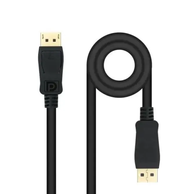 NANOCABLE CABLE DISPLAYPORT 1.4 DP/M-DP/M - LONGITUD 5M - SOPORTA RESOLUCIONES DE VIDEO DE HASTA 8K - COLOR NEGRO