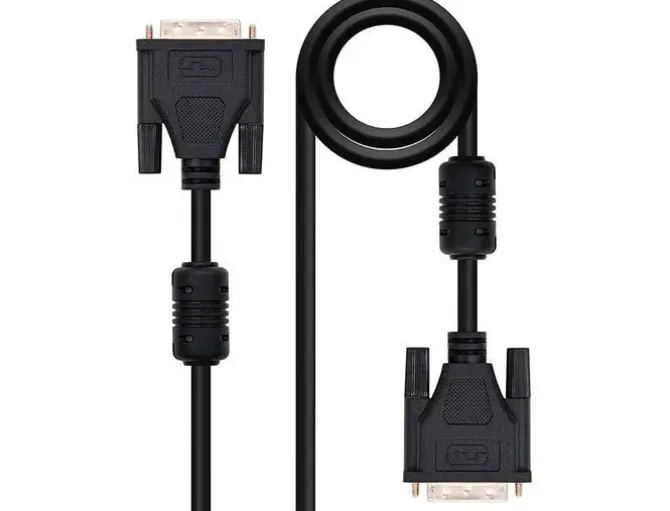 NANOCABLE CABLE DVI DUAL LINK 24+1 MACHO A DVI 24+1 MACHO 1.80M - COLOR NEGRO