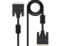 NANOCABLE CABLE DVI DUAL LINK 24+1 MACHO A DVI 24+1 MACHO 5M - COLOR NEGRO