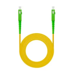 NANOCABLE CABLE FIBRA SC/APC-SC/APC MONOMODO LSZH 10M - COLOR AMARILLO