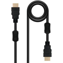 NANOCABLE CABLE HDMI V1.4 CON FERRITA MACHO A HDMI V1.4 CON FERRITA MACHO 3M - ALTA VELOCIDAD - COLOR NEGRO