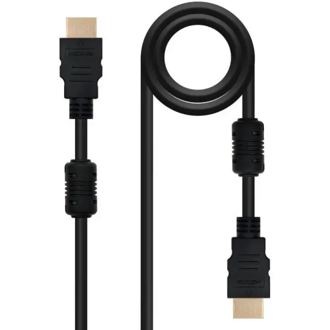 NANOCABLE CABLE HDMI V1.4 CON FERRITA MACHO A HDMI V1.4 CON FERRITA MACHO 10M - ALTA VELOCIDAD - COLOR NEGRO