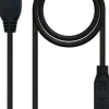 NANOCABLE CABLE MICRO HDMI V1.4 MACHO A HDMI V1.4 MACHO 0.80M - ALTA VELOCIDAD - COLOR NEGRO