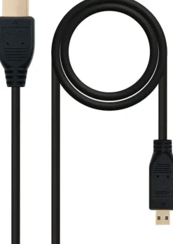 NANOCABLE CABLE MICRO HDMI V1.4 MACHO A HDMI V1.4 MACHO 0.80M - ALTA VELOCIDAD - COLOR NEGRO