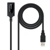 NANOCABLE CABLE PROLONGADOR CON AMPLIFICADOR USB-A 2.0 MACHO A USB-A HEMBRA 5M