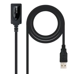 NANOCABLE CABLE PROLONGADOR CON AMPLIFICADOR USB-A 2.0 MACHO A USB-A HEMBRA 15M