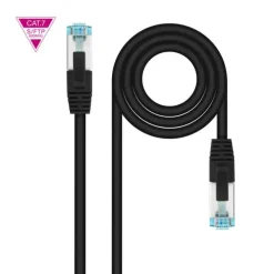 NANOCABLE CABLE RED CAT.7 LSZH SFTP PIMF AWG26 1M - COLOR NEGRO