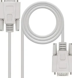 NANOCABLE CABLE SERIE RS232 DB9 MACHO A DB9 HEMBRA 3M - COLOR BEIGE