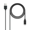 NANOCABLE CABLE USB 2.0 3A USB-C MACHO A USB-A MACHO 3M