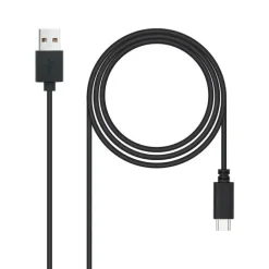 NANOCABLE CABLE USB 2.0 3A USB-C MACHO A USB-A MACHO 3M