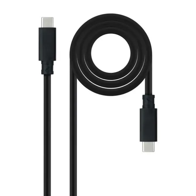 NANOCABLE CABLE USB 3.1 GEN2 5A USB-C/M-USB-C/M 0.5M - COLOR NEGRO