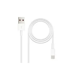 NANOCABLE CABLE USB-A 2.0 MACHO A LIGHTNING MACHO 2M - COLOR BLANCO