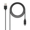 NANOCABLE CABLE USB-C 2.0 MACHO A USB-A MACHO 2M
