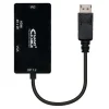NANOCABLE CONVERSOR DISPLAYPORT A VGA / DVI / HDMI - 3 EN 1 - DP 1.2/M-VGA/H-DVI/H-HDMI/H 4K - 15 CM - COLOR NEGRO