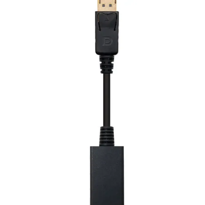 NANOCABLE CONVERSOR DISPLAYPORT A HDMI - DP/M-HDMI A/H - 15 CM - COLOR NEGRO