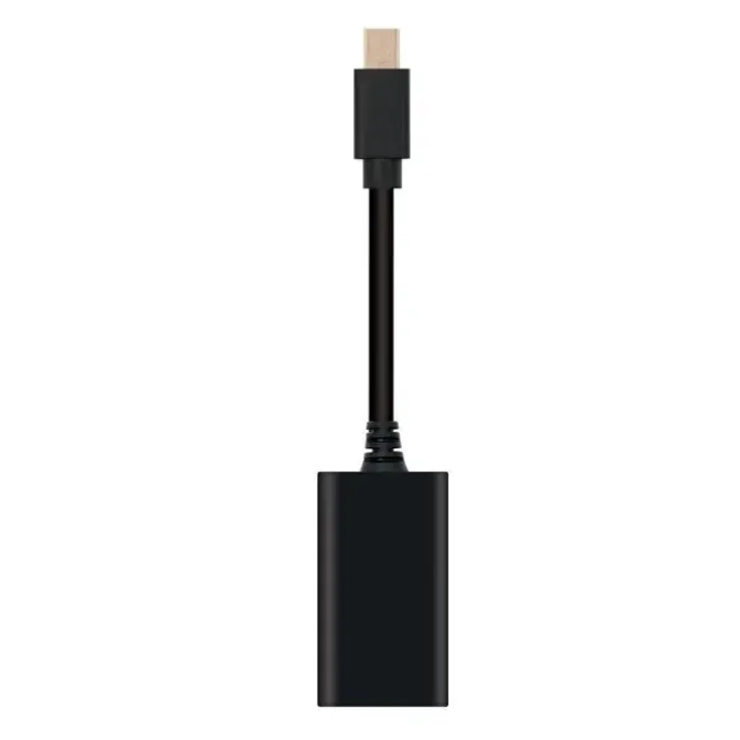 NANOCABLE CONVERSOR MINI DP A HDMI - MDP/M-HDMI A/H - 15CM - COLOR NEGRO