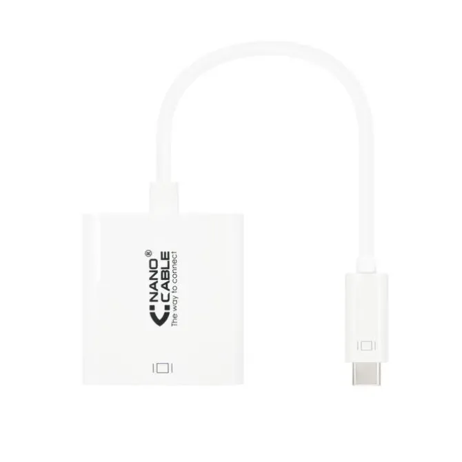 NANOCABLE CONVERSOR USB-C A HDMI 4K - 15 CM - COLOR BLANCO