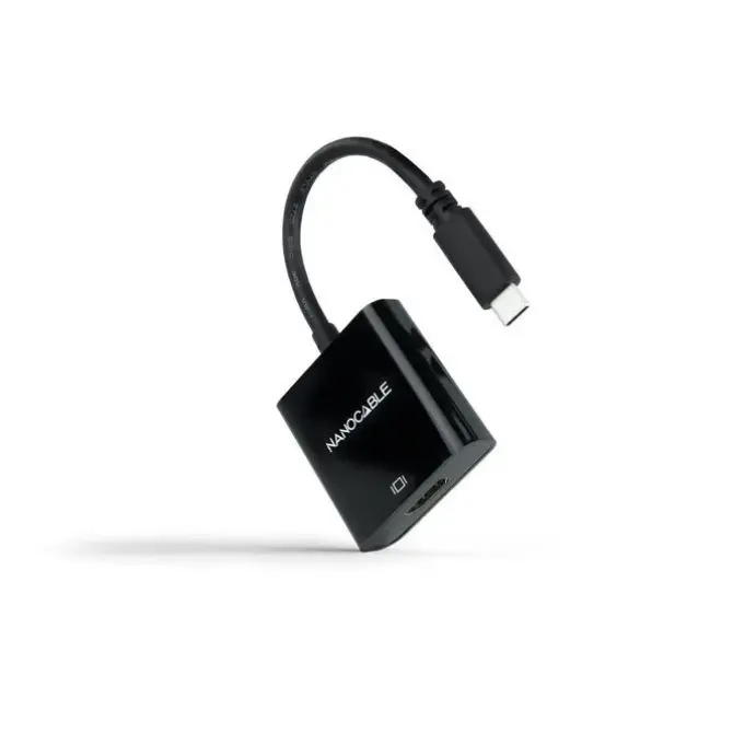 NANOCABLE CONVERSOR USB-C A HDMI 4K - 15CM - COLOR NEGRO