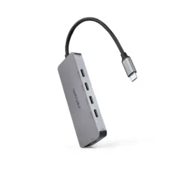 NANOCABLE HUB USB-C 3.2 CON 4X PUERTOS USB-C 3.2 + 1 PUERTO USB-C PD 100W - VELOCIDAD DE TRANSFERENCIA DE HASTA 10GBPS - CABLE DE 0.10M