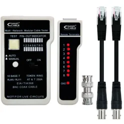 NANOCABLE TESTEADOR PARA CABLE RJ11/RJ12/RJ45, COAXIAL