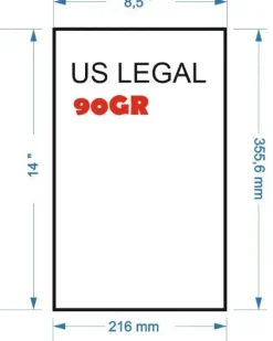 NAVIGATOR PAQUETE 500 HOJAS PAPEL MULTIFUNCION 90GR UNIVERSAL FORMATO US LEGAL 14X8.5" -355,6X216 MM