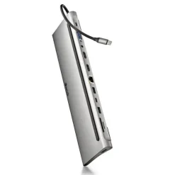 NGS ADAPTADOR MULTIPUERTO TIPO USB-C 12 EN 1 - WIN/MAC-HDMI-SD/TF- LAN - PD 60W CHARGE - 3XUSB3.0