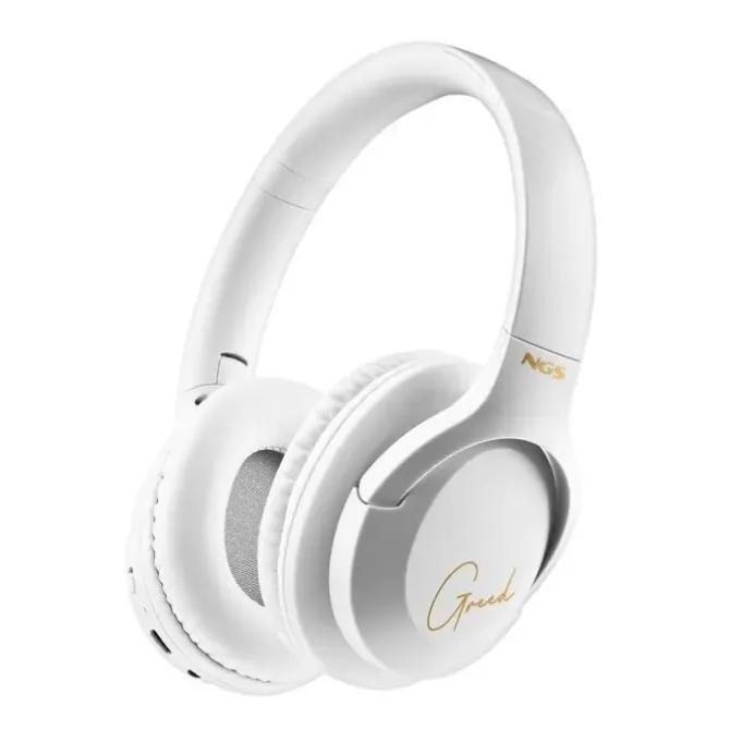 NGS ARTICA GREED AURICULARES BLUETOOTH 5.1 CON MICROFONO - DIADEMA AJUSTABLE - ALMOHADILLAS ACOLCHADAS - AUTONOMIA HASTA 46H - MANOS LIBRES - COLOR BLANCO