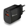 NGS BUD 33W CARGADOR UNIVERSAL DE PARED 33W ULTRARAPIDO - 1X USB-C PD & PPS, 1X USB-A QC 3.0 - COLOR NEGRO