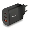 NGS BUD 65W CARGADOR UNIVERSAL DE PARED 65W ULTRARAPIDO - 2X USB-C PD & PPS, 1X USB-A QC 3.0 - COLOR NEGRO