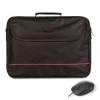NGS BUREAU PACK DE MALETIN PARA PORTATIL 16 + RATON USB 800DPI - ACOLCHADO INTERIOR - 2 COMPARTIMENTOS Y BOLSILLO EXTERIOR - COLOR NEGRO