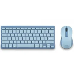NGS FANTASY PACK TECLADO COMPACTO SILENCIOSO + RATON SILENCIOSO 1600DPI 5 BOTONES - CONEXION 2,4GHZ, BT1 Y BT2 - COLOR AZUL