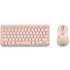 NGS FANTASY PACK TECLADO COMPACTO SILENCIOSO + RATON SILENCIOSO 1600DPI 5 BOTONES - CONEXION 2,4GHZ, BT1 Y BT2 - COLOR ROSA