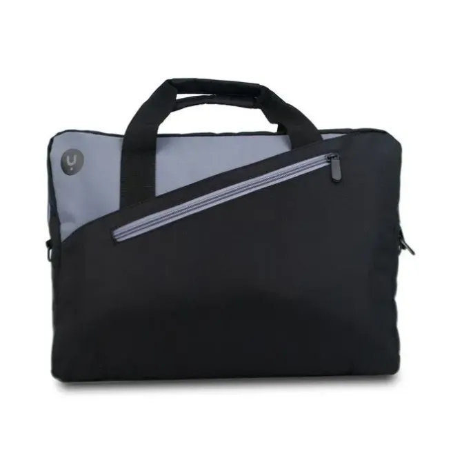 NGS GINGER MALETIN PARA PORTATIL 14 - ACOLCHADO INTERIOR - 2 COMPARTIMENTOS Y BOLSILLO EXTERIOR - COLOR NEGRO/GRIS