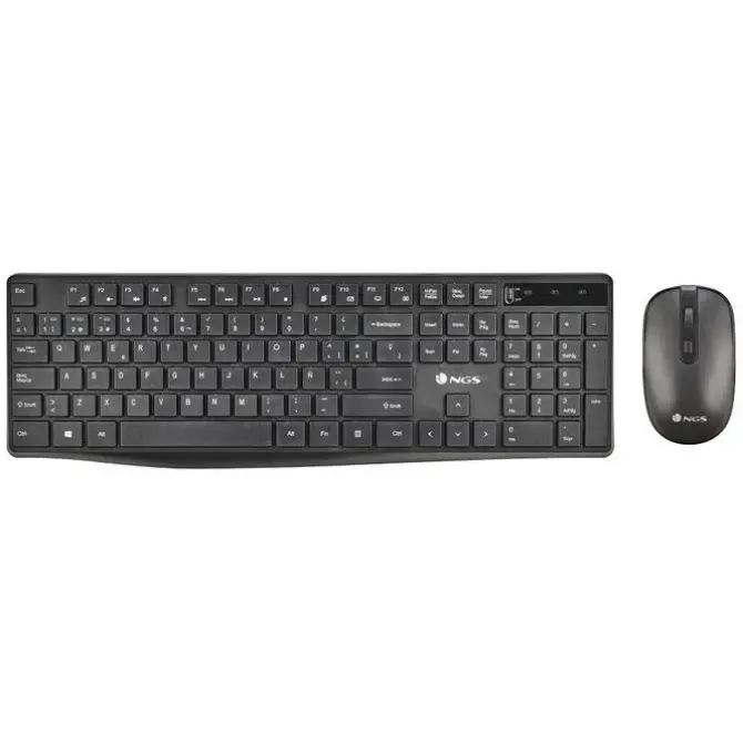 NGS KIT DE TECLADO Y RATON INALAMBRICO MULTIDISPOSITIVO - COLOR NEGRO
