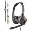 NGS MSX 10 PRO AURICULARES CON MICROFONO PLEGABLE - DIADEMA AJUSTABLE - ALMOHADILLAS ACOLCHADAS - CONTROL EN CABLE - CABLE DE 1.80M