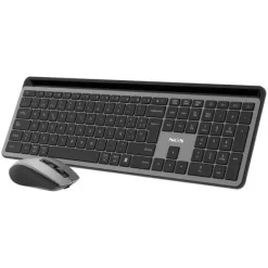 NGS PACK TECLADO + RATON INALAMBRICOS MULTIFUNCION - SILENCIOSO - 12 TECLAS MULTIMEDIA - COLOR GRIS