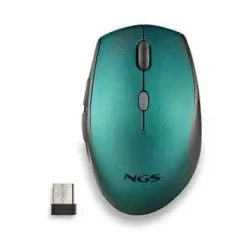 NGS RATON INALAMBRICO ERGONOMICO PARA PORTATILES Y ORDENADORES - 5 BOTONES Y RUEDA DE DESPLAZAMIENTO - TECLAS SILENCIOSAS - COLOR AZUL