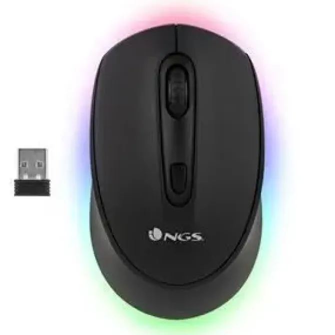 NGS SMOG-RB RATON INALAMBRICO USB BLUETOOTH 2400DPI - ILUMINACION LED RGB - 3 BOTONES - USO AMBIDIESTRO