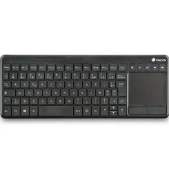 NGS TECLADO CON TOUCHPAD CON TECLAS MULTIMEDIA INALAMBRICO 2.4GHZ - LAYOUT FRANCES - COLOR NEGRO
