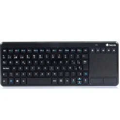 NGS TV WARRIOR TECLADO MULTIMEDIA INALAMBRICO CON TOUCHPAD 2.4 GHZ - COLOR NEGRO