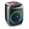 NGS WILD SWAG ALTAVOZ PORTATIL 80W TWS BLUETOOTH 5.0 - AUTONOMIA HASTA 10H - USB Y AUX IN - ILUMINACION LED - COLOR NEGRO