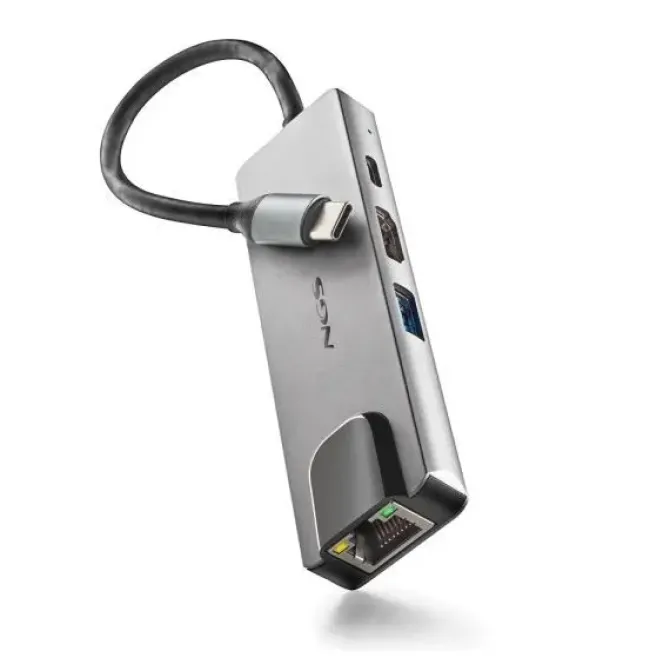 NGS WONDER DOCK SUPRA 4 EN 1 HUB USB-C - 1X USB 3.0, 1X USB-C PD 100W, 1X HDMI, 1X RJ45 - ADMITE RESOLUCIONES MAXIMAS DE 4K A 30 HZ - VELOCIDAD LAN DE 1 GBPS